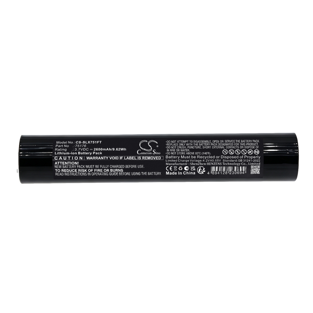 Batteries compatible with Streamlight Stinger LED CS-SLX751FT