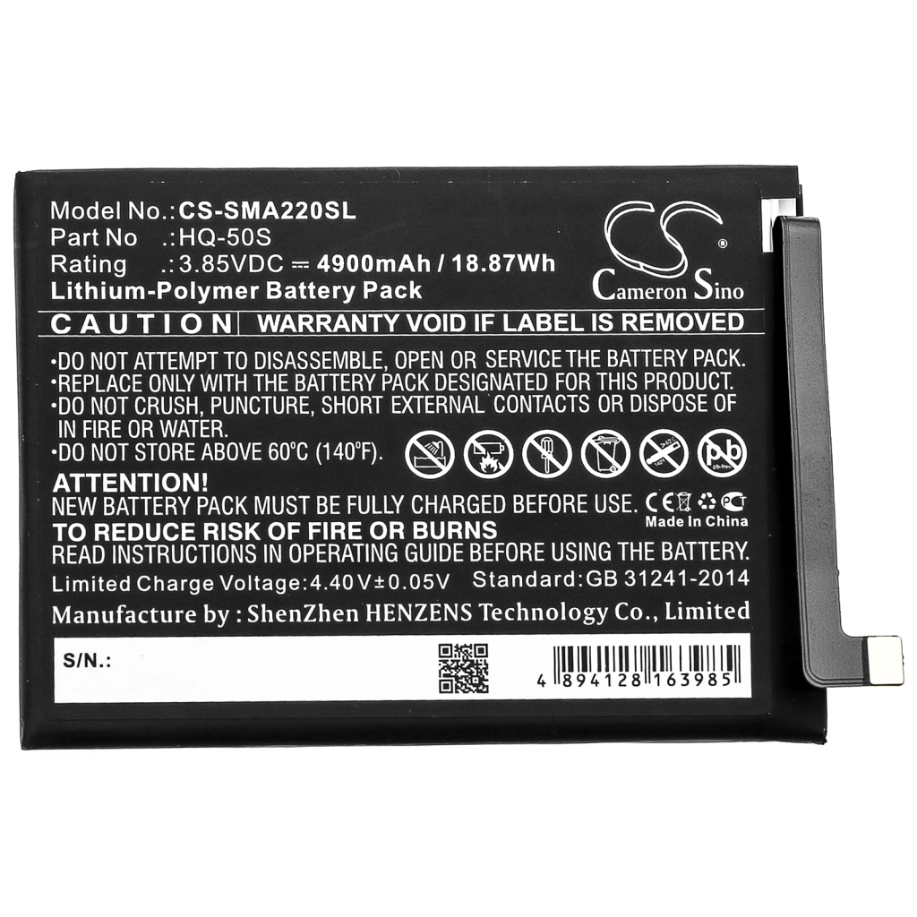 Baterie do telefonów komórkowych Samsung CS-SMA220SL