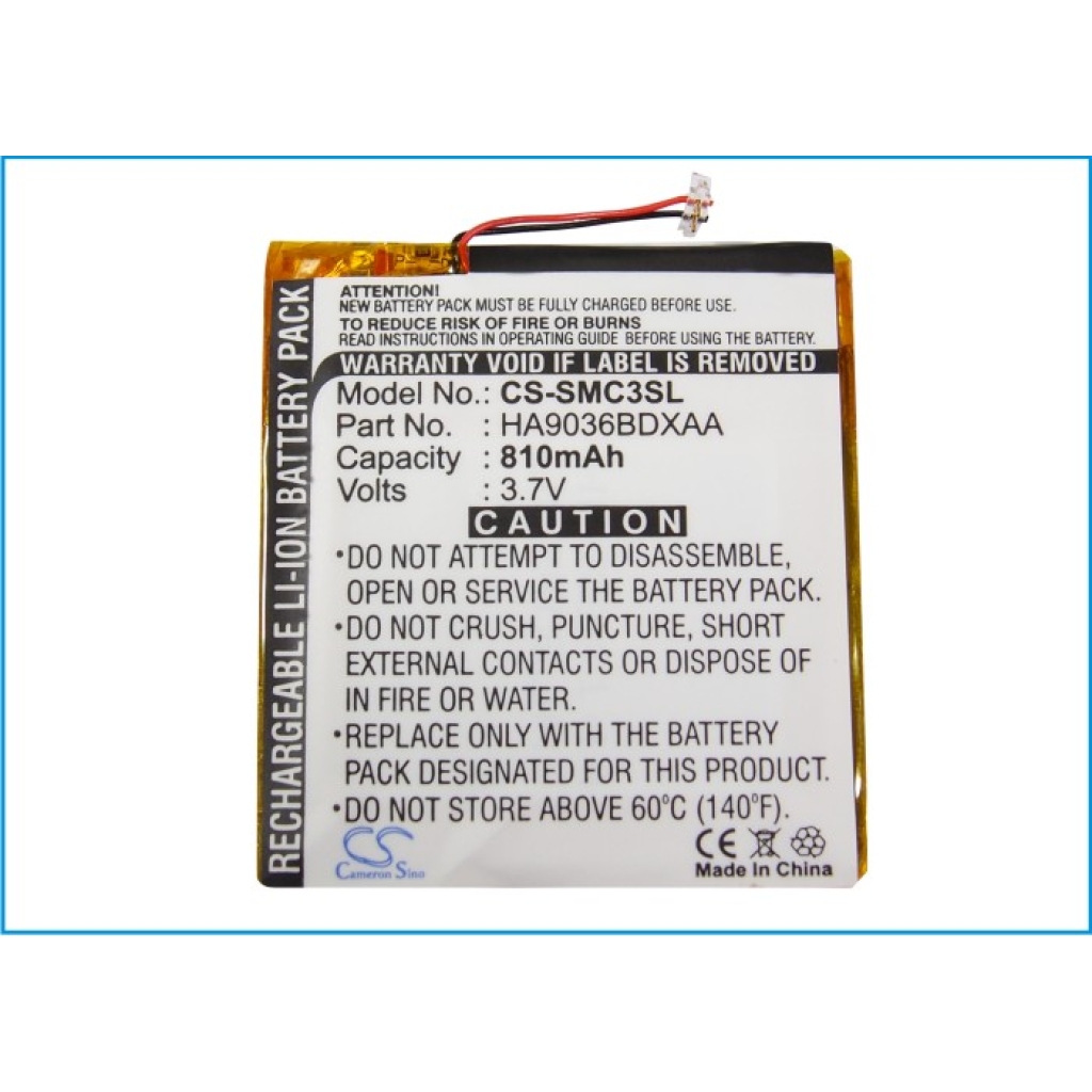 Baterie do odtwarzaczy MP3 Samsung CS-SMC3SL