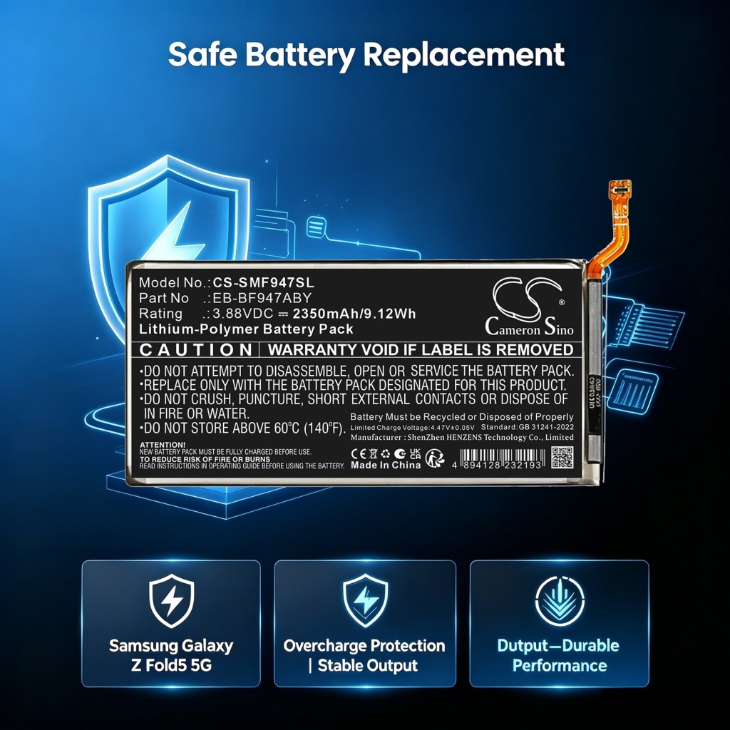 Baterie kompatybilny z Samsung Galaxy Z Fold5 5G CS-SMF947SL