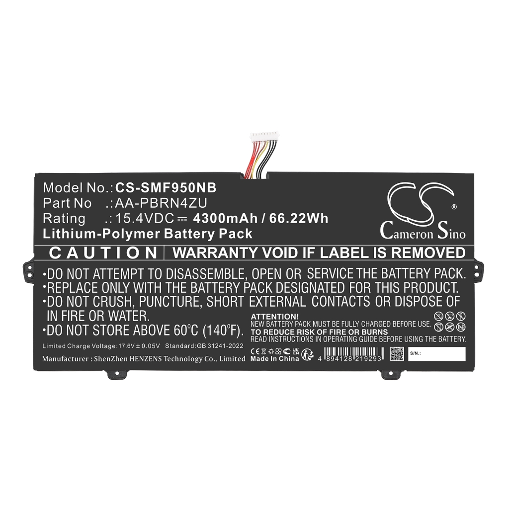 Notebook battery Samsung CS-SMF950NB