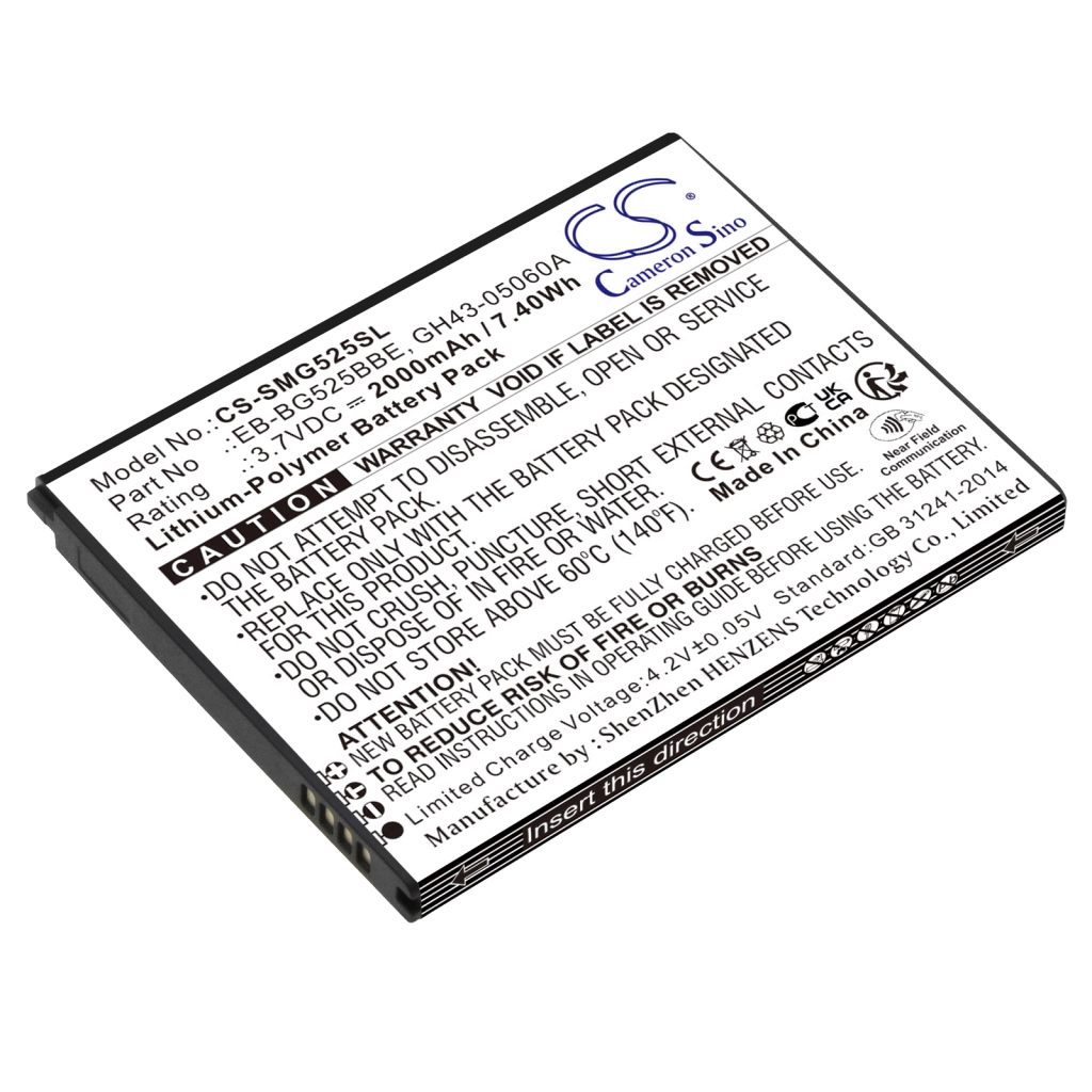 Baterie do telefonów komórkowych Samsung CS-SMG525SL