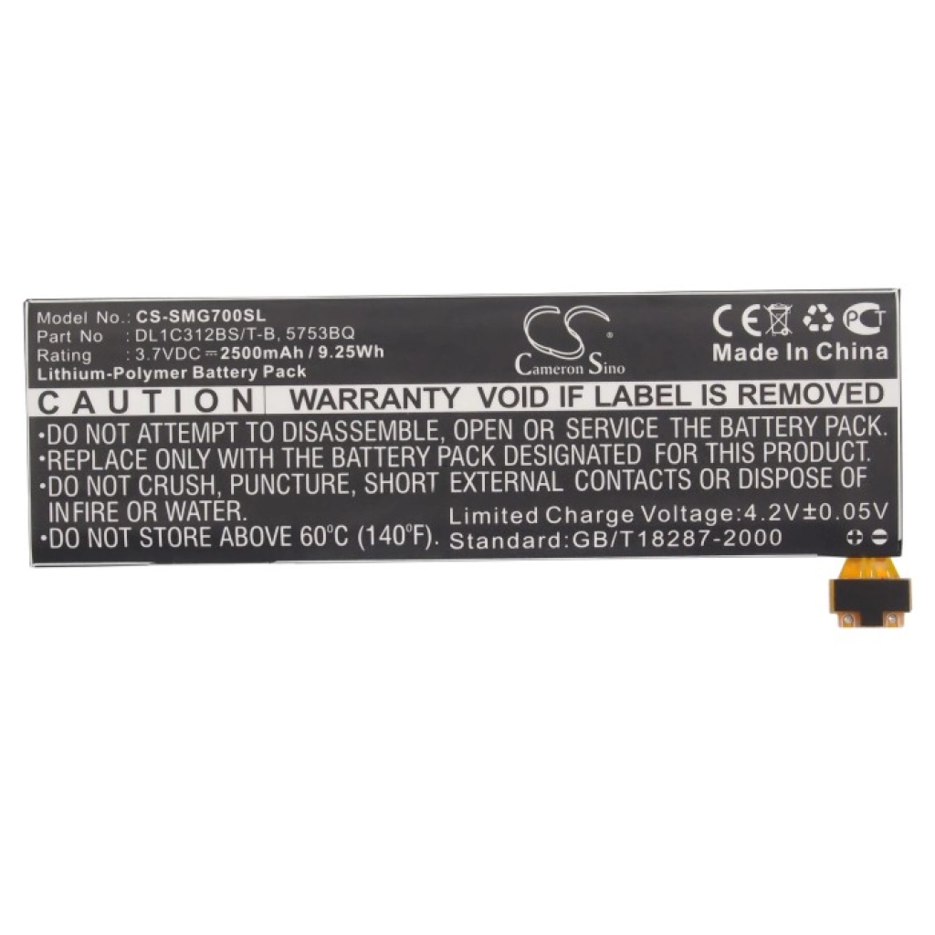 Baterie do odtwarzaczy MP3 Samsung CS-SMG700SL