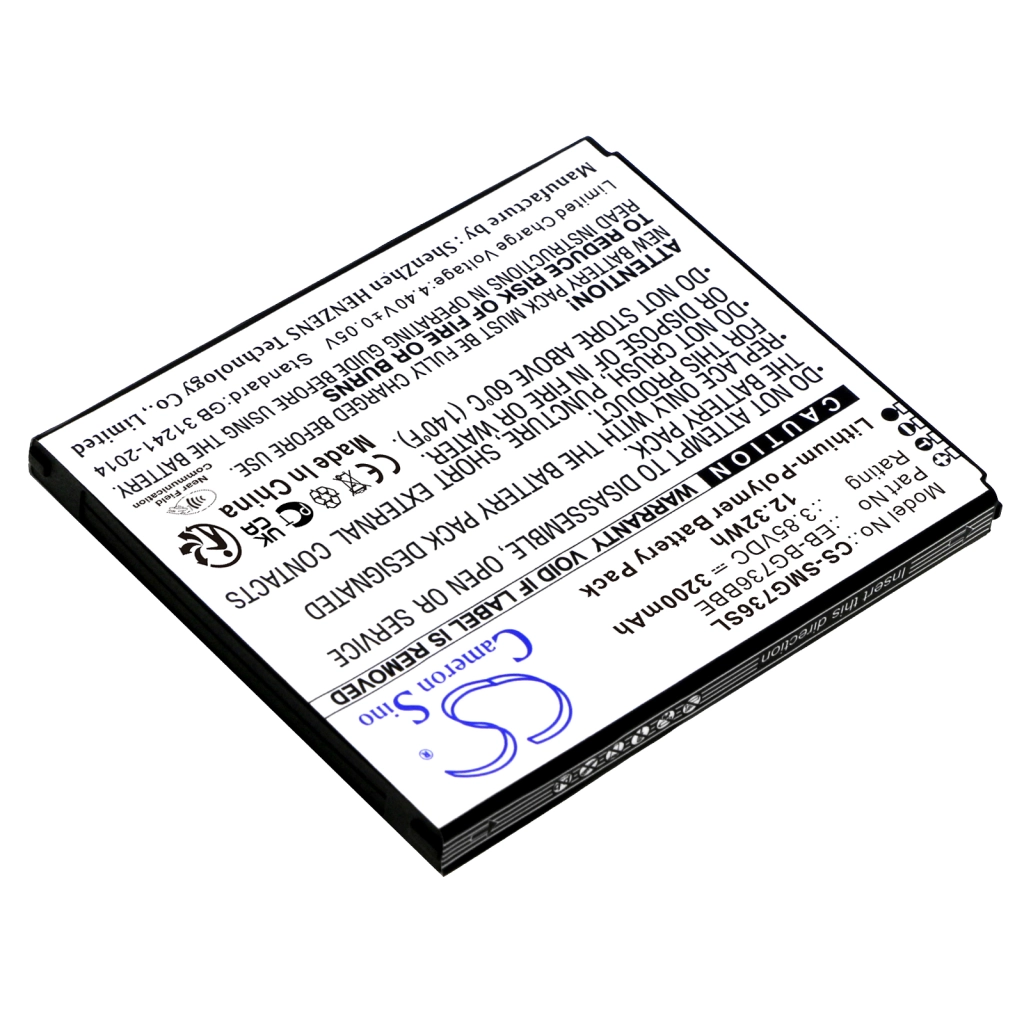 Baterie do telefonów komórkowych Samsung CS-SMG736SL
