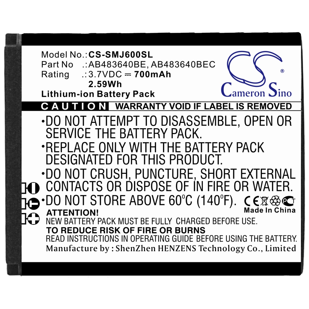 Battery Replaces AB483640BEC