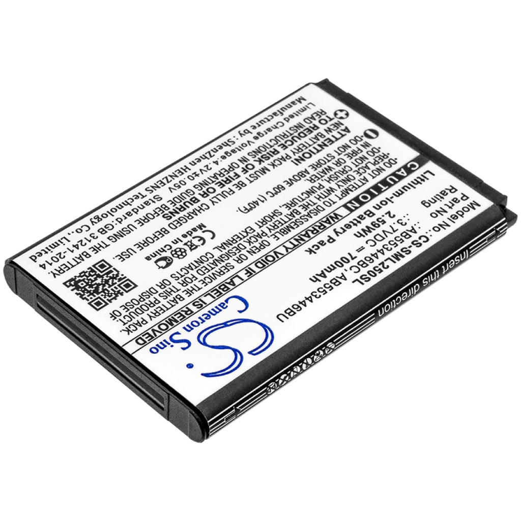 Baterie do telefonów komórkowych Samsung CS-SML250SL