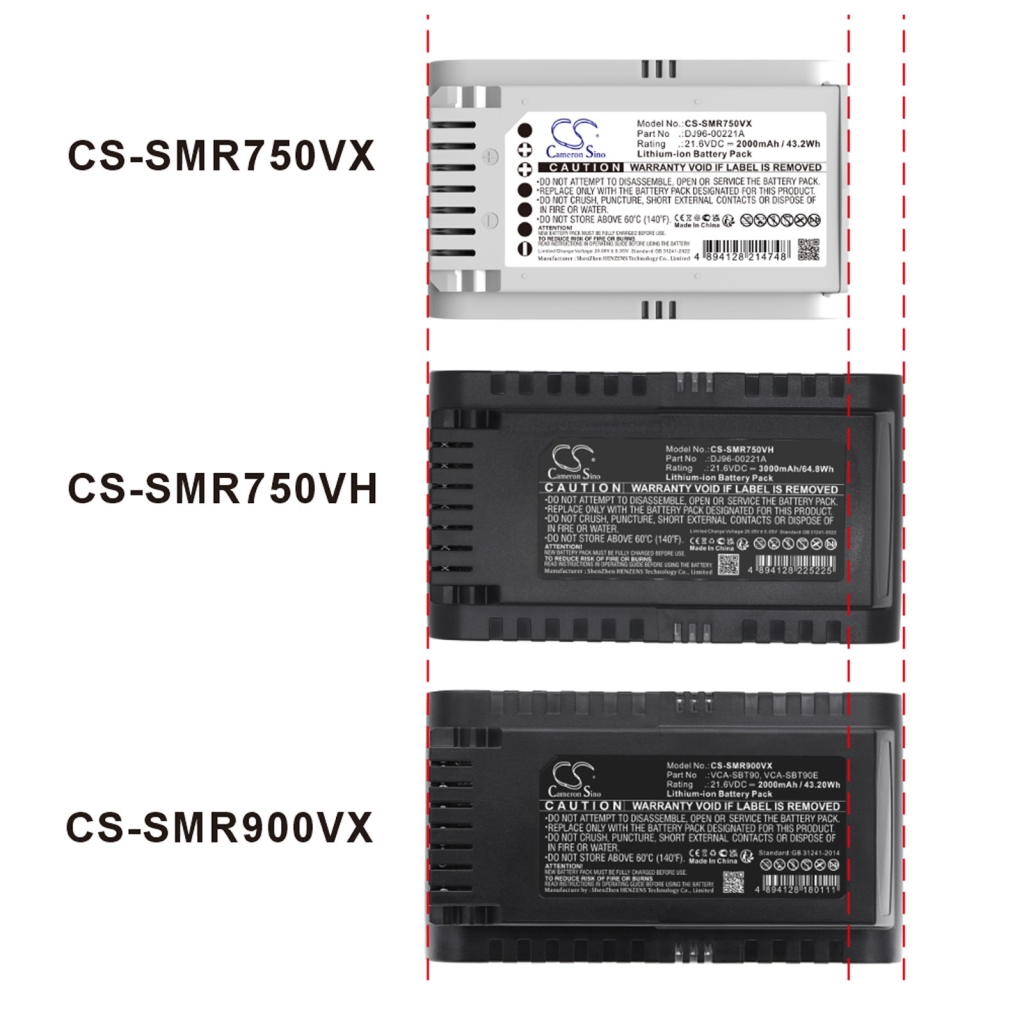 Baterie kompatybilny z Samsung Jet 70 70 Easym VS15T7033R4/SH 70 Light CS-SMR750VX