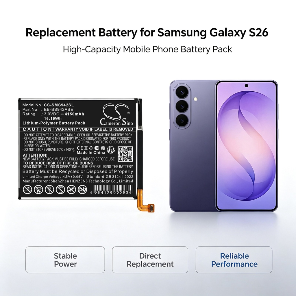 Baterie kompatybilny z Samsung Galaxy S26 CS-SMS942SL