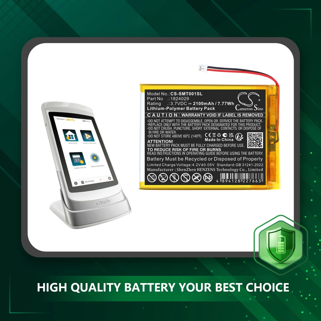 Bateria kompatybilny z Somfy CS-SMT001SL