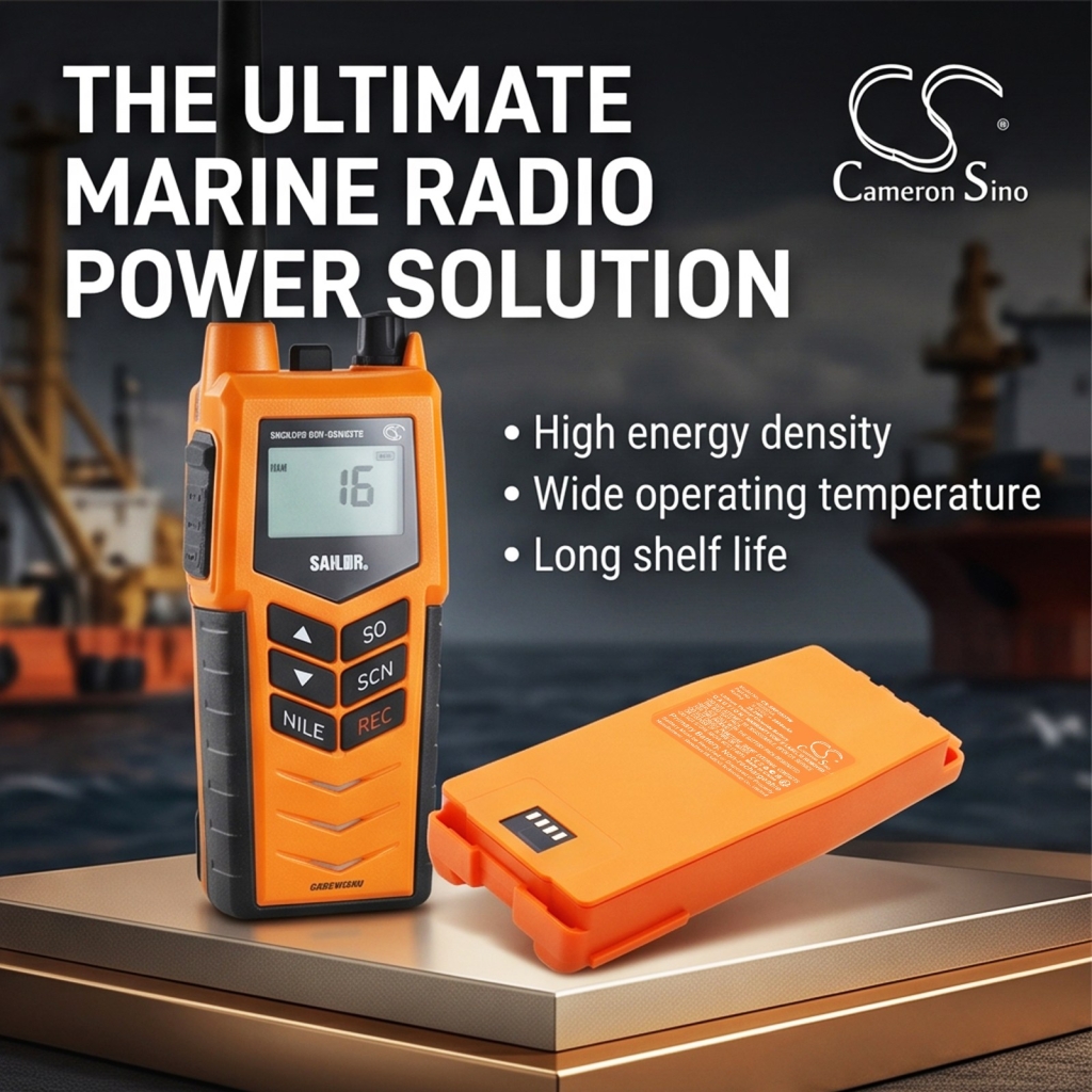Baterie kompatybilny z SAILOR SP3520 SP3520 VHF GMDSS radio CS-SRP350TW