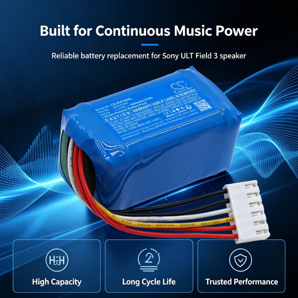 Baterie kompatybilny z Sony ULT Field 3 Field 3 Wireless Speaker Bluetooth Field 5 CS-SUF300SL