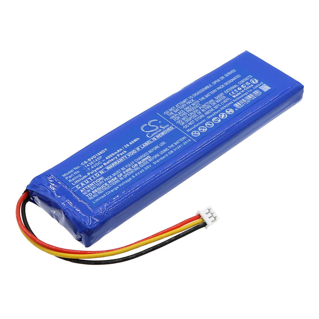 Compatible battery replacement for SYLVANIA 1438145P
