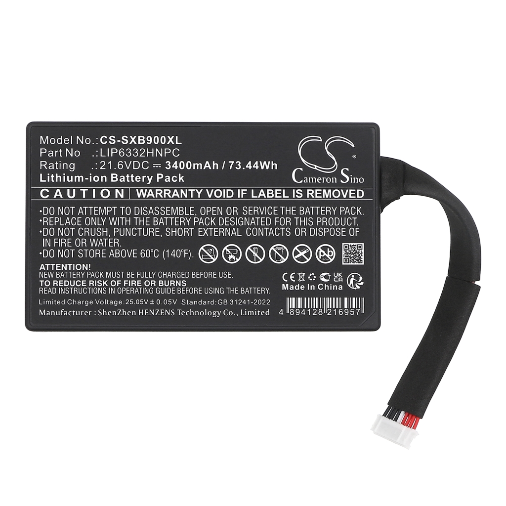 Speaker Battery Sony GTK-XB90