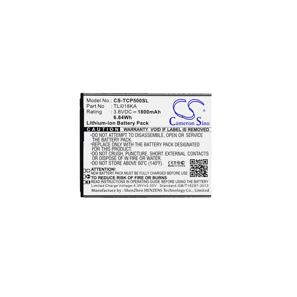Bateria kompatybilny z TCL CS-TCP500SL