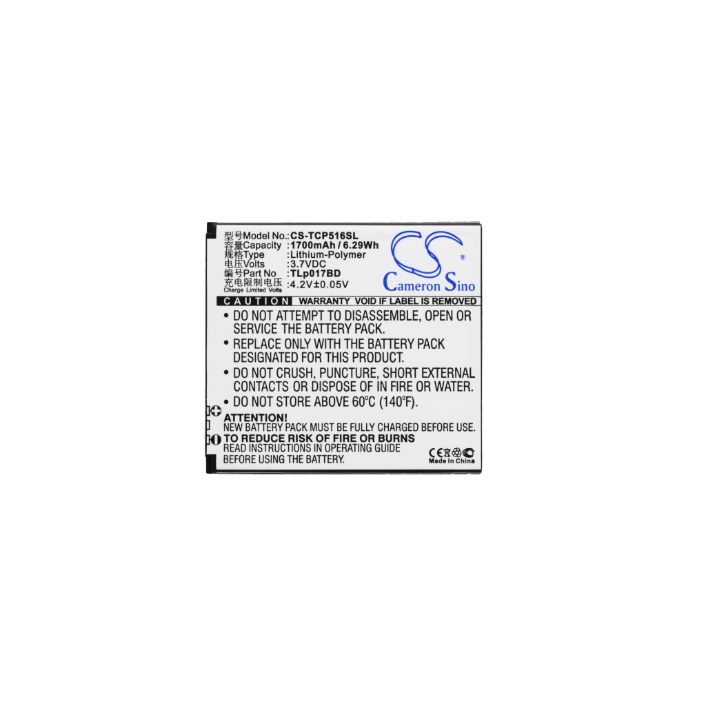 Bateria kompatybilny z TCL CS-TCP516SL