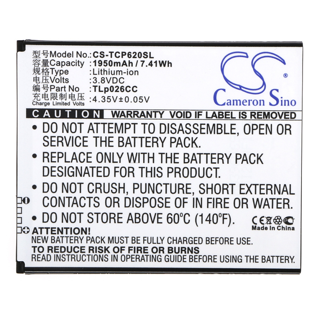 Bateria kompatybilny z TCL CS-TCP620SL