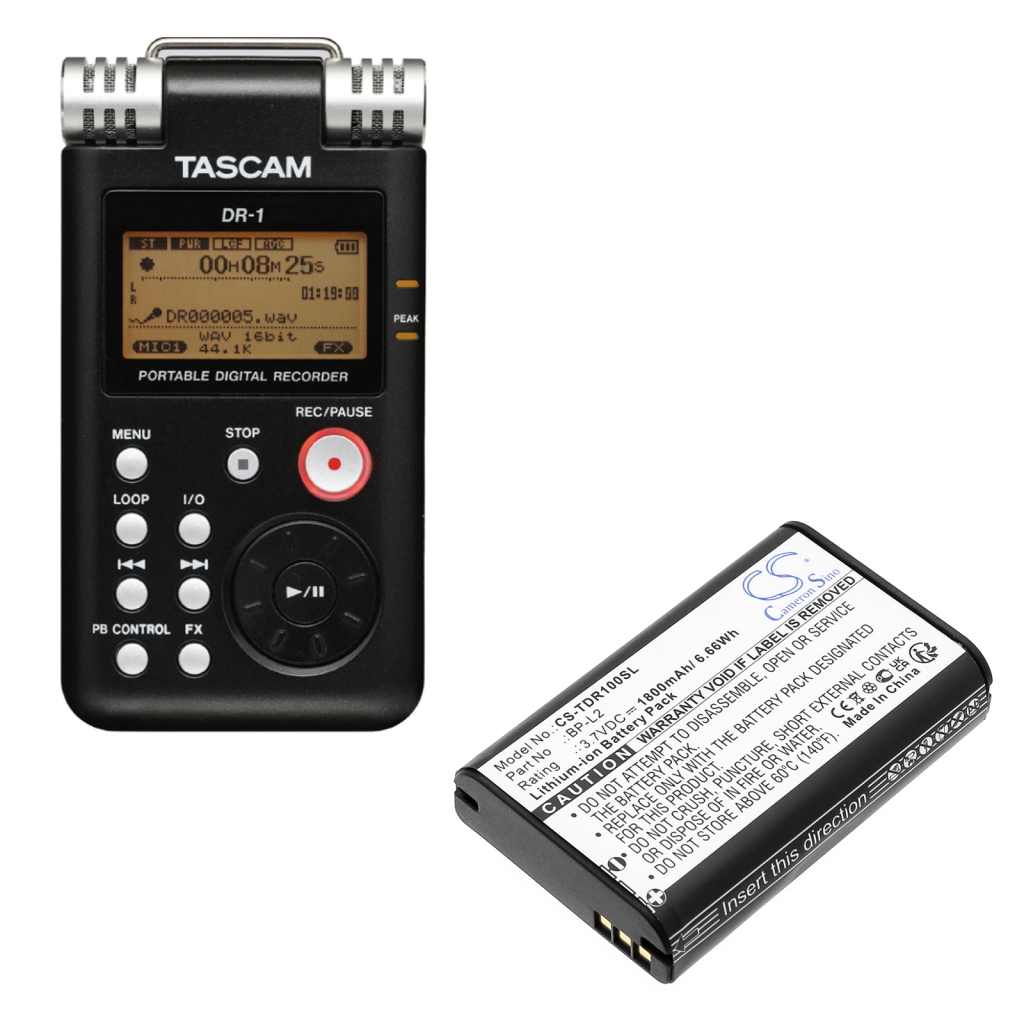 Recorder Battery Tascam CS-TDR100SL