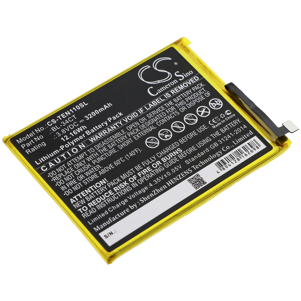 Baterie do telefonów komórkowych Tecno CS-TEN110SL
