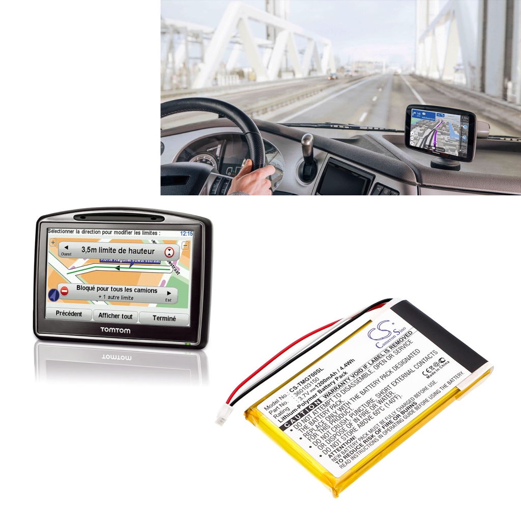 Baterie do nawigacji (GPS) TomTom CS-TMG700SL