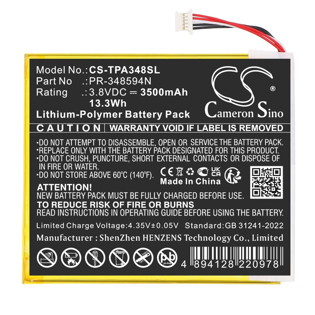 Batteries Equipment Battery CS-TPA348SL