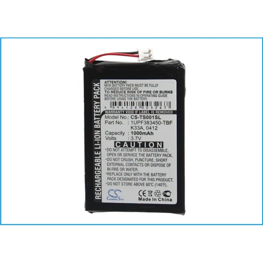 Baterie do odtwarzaczy MP3 Toshiba CS-TS001SL