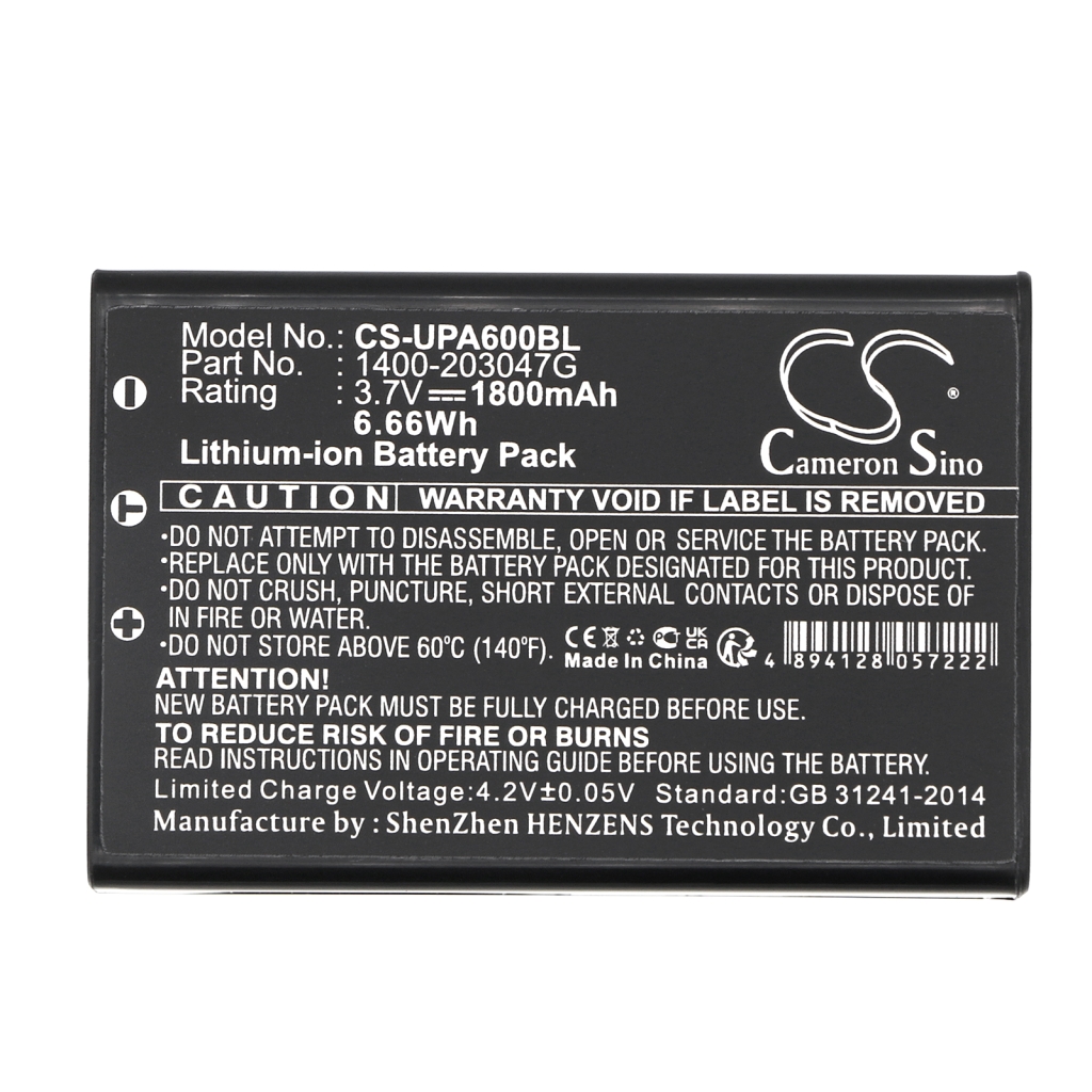 BarCode, Scanner Battery Opticon CS-UPA600BL