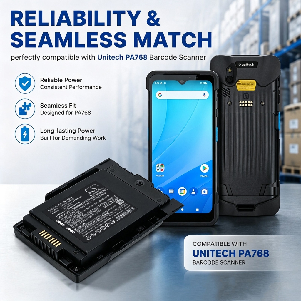 Baterie kompatybilny z Unitech PA768 PA768 Rugged Mobile Computer CS-UPA768BX