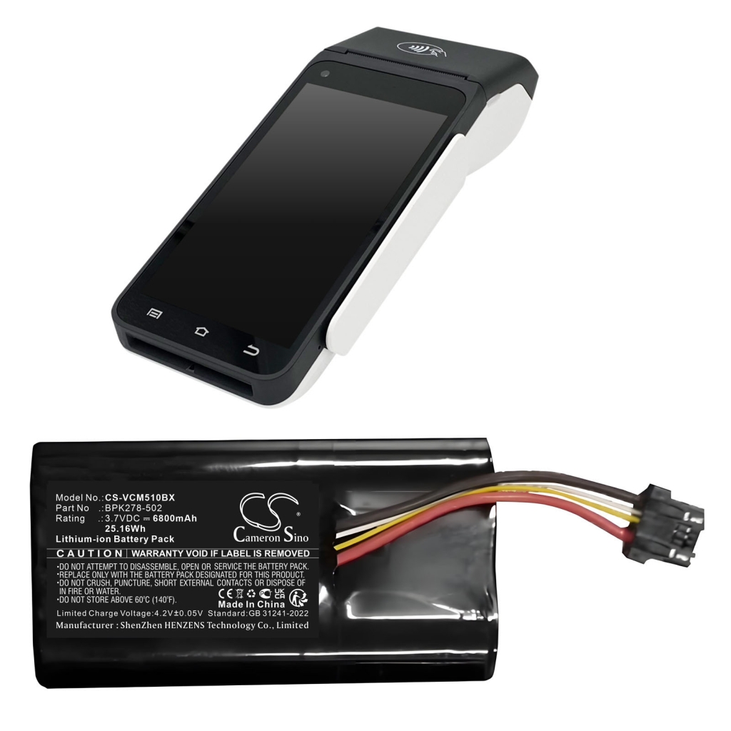 Baterie do terminali płatniczych Verifone CS-VCM510BX
