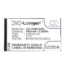 Kompatybilna wymiana baterii za Vodafone BYD070210145373