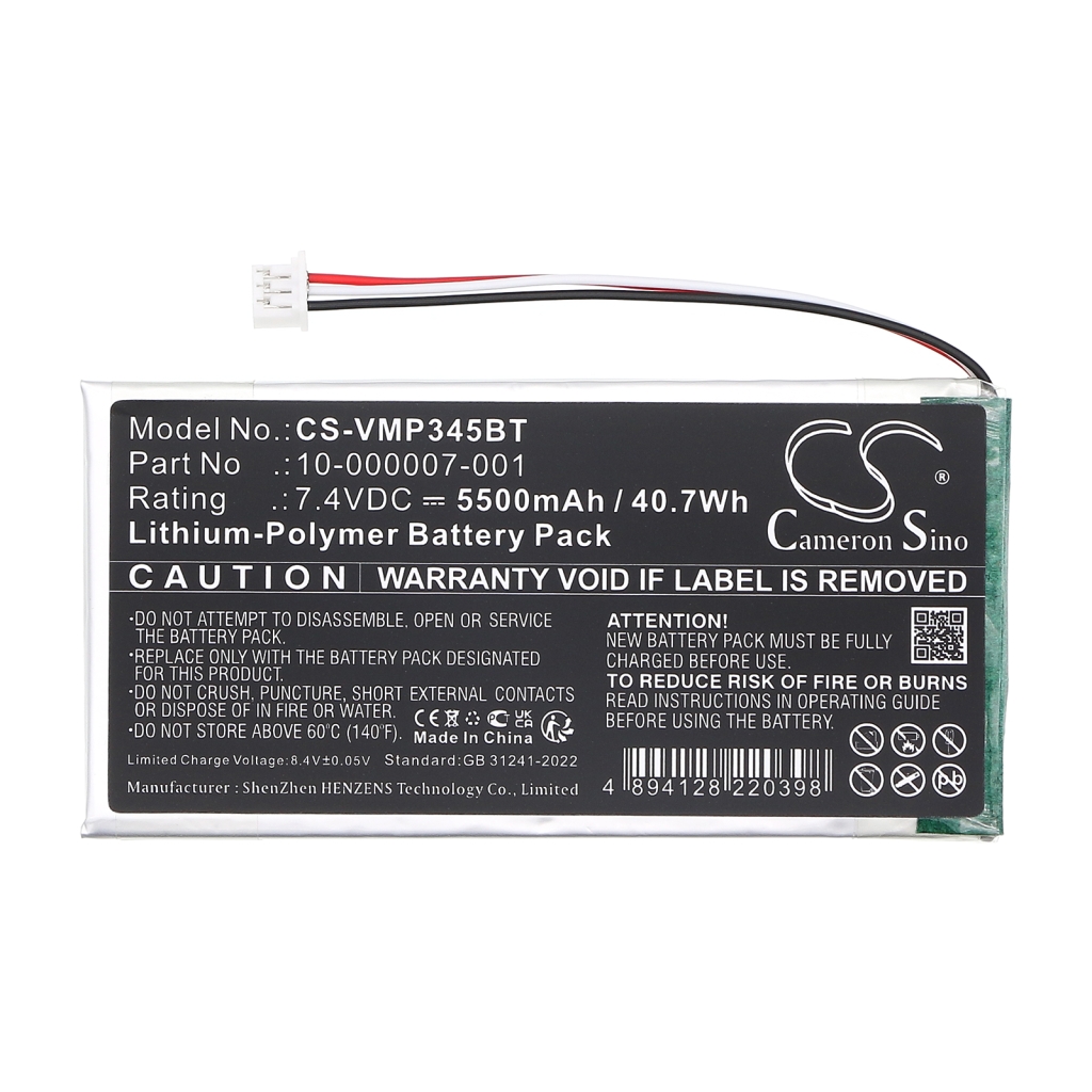 Baterie do zabezpieczeń domowych Vivint CS-VMP345BT