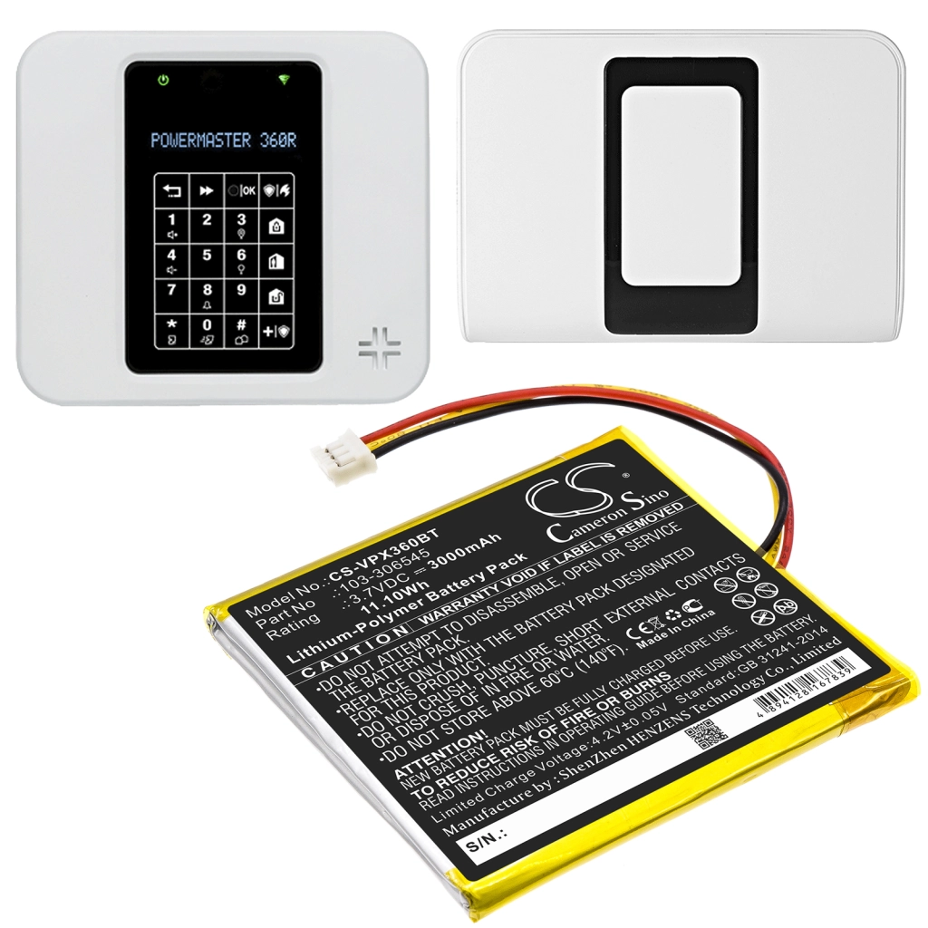 Baterie do zabezpieczeń domowych Visonic CS-VPX360BT