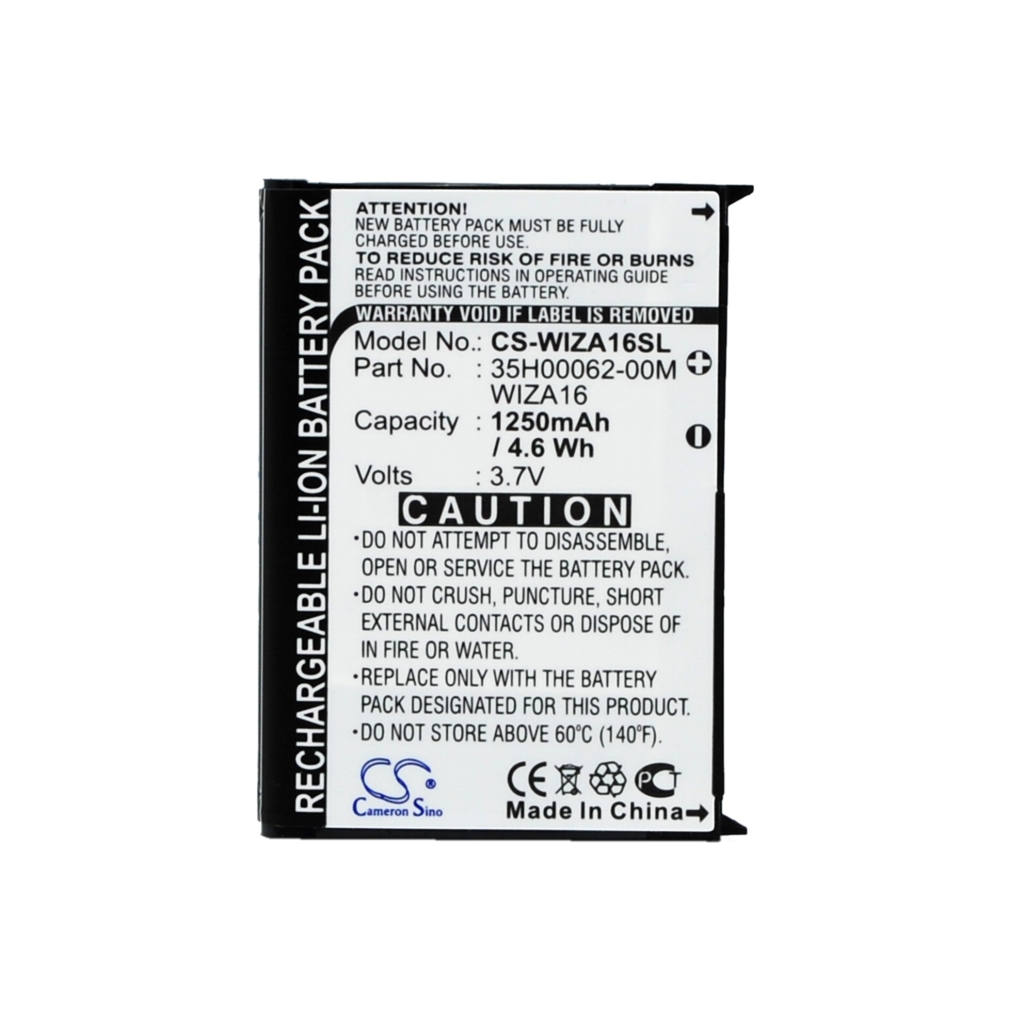 Bateria kompatybilny z Vodafone HTC CINGULAR E-Plus O2 Orange T-Mobile COBRA DOPOD ERA i-Mate Qtek CS-WIZA16SL