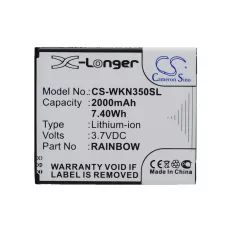 Compatible battery replacement for Wiko RAINBOW