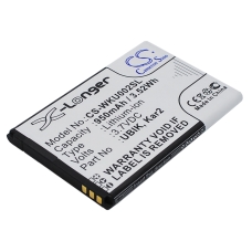 Compatible battery replacement for Wiko DOLFY,KAR2,UBIK,VENIA