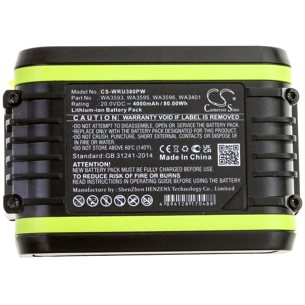 Baterie przemysłowe Worx CS-WRU380PW