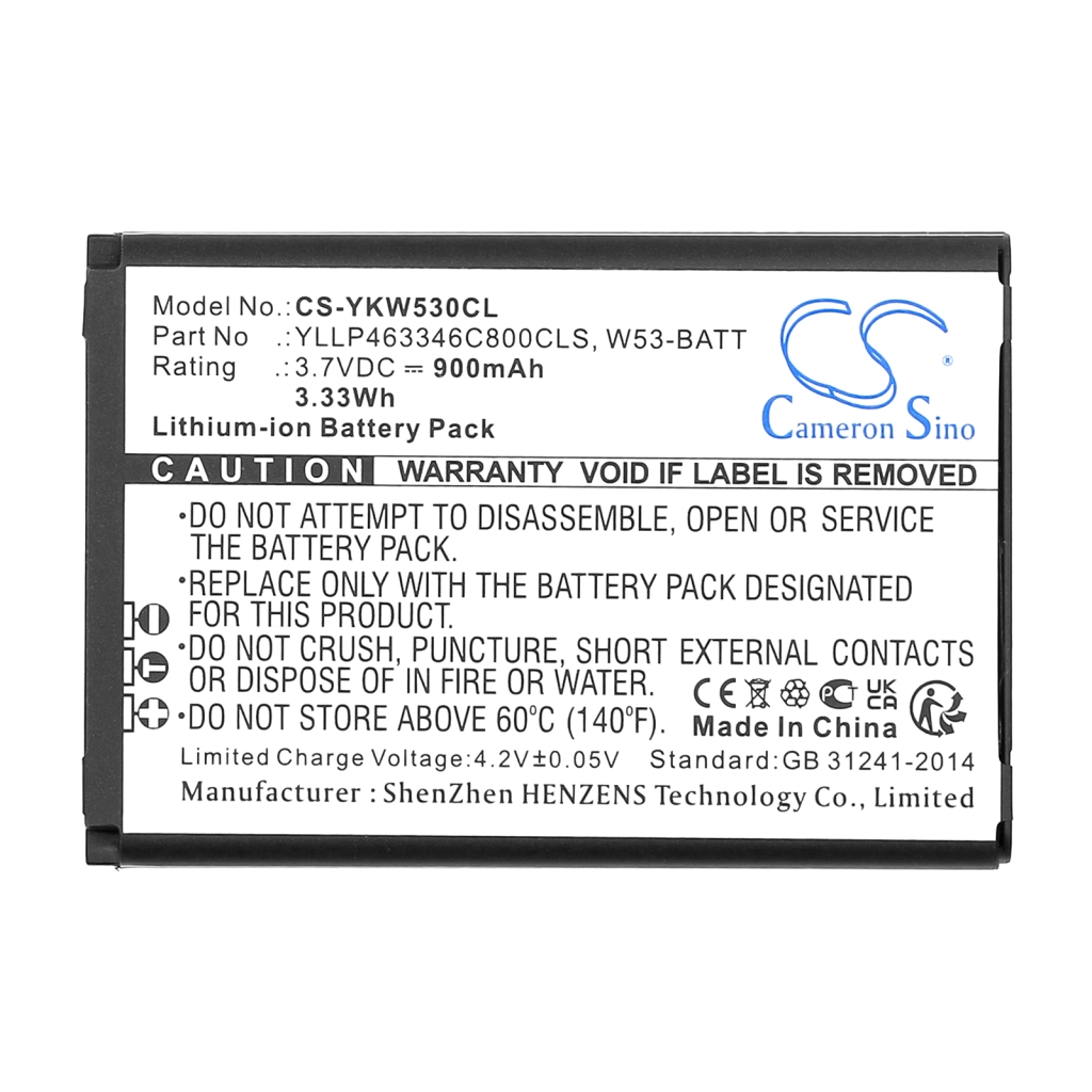 Baterie do telefonów bezprzewodowych Yealink CS-YKW530CL