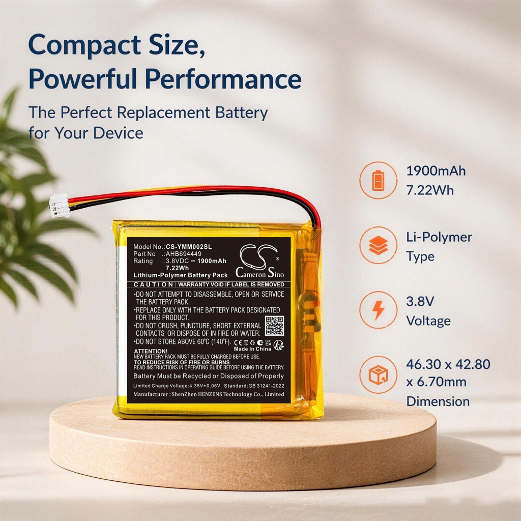 Battery compatible with Speaker Battery