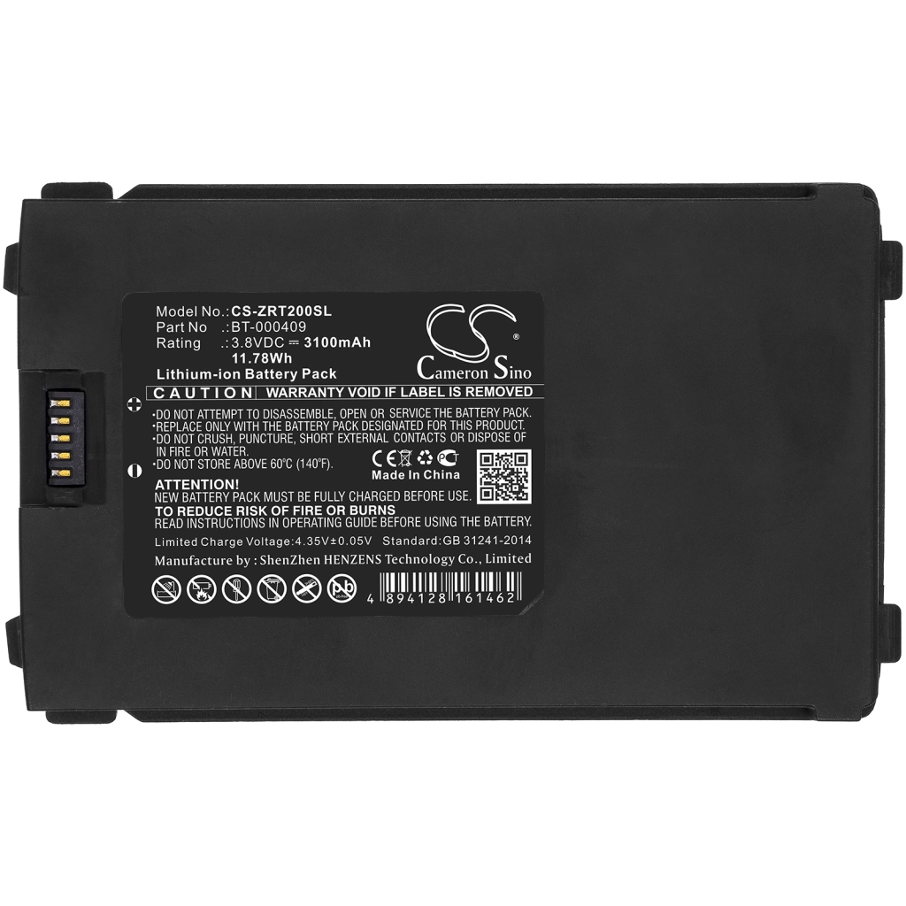 BarCode, Scanner Battery Zebra CS-ZRT200SL