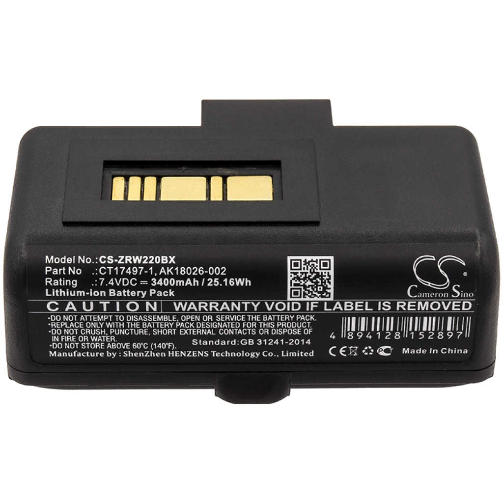Printer Battery Zebra RW220
