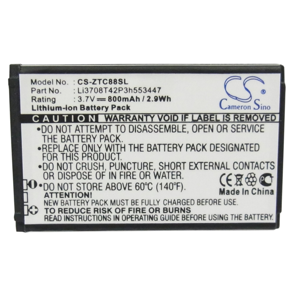 Baterie do telefonów komórkowych ZTE R250