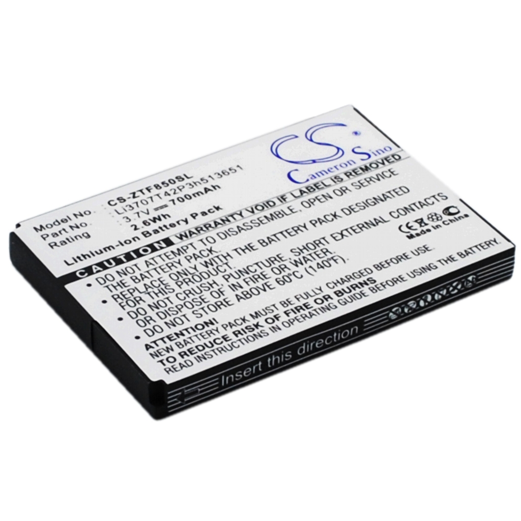 Baterie do telefonów komórkowych ZTE F851