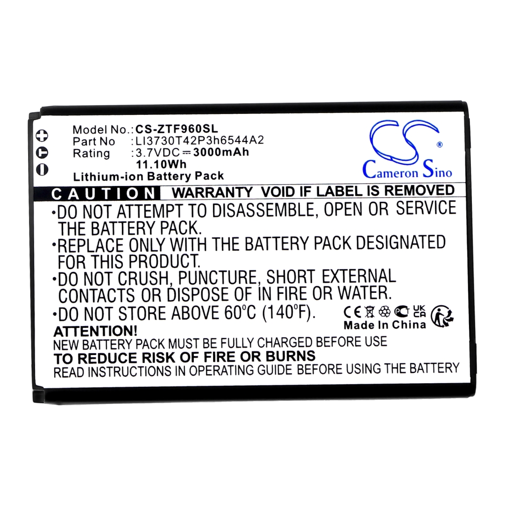Battery Replaces LI3730T42P3h6544A2