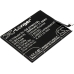Compatible battery replacement for Nubia LI3829T44P6H806435