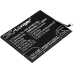 Compatible battery replacement for Nubia LI3829T44P6H806435