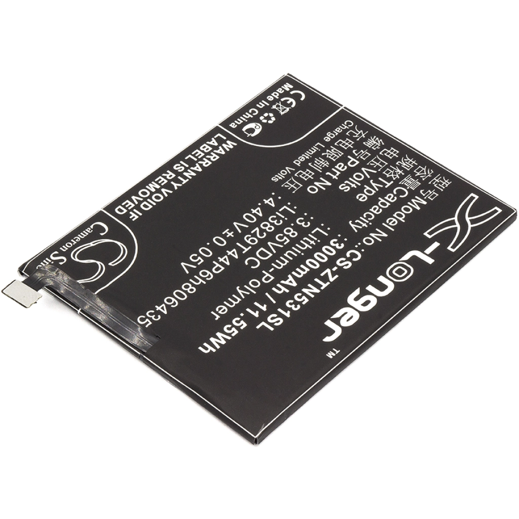 Compatible battery replacement for Nubia LI3829T44P6H806435