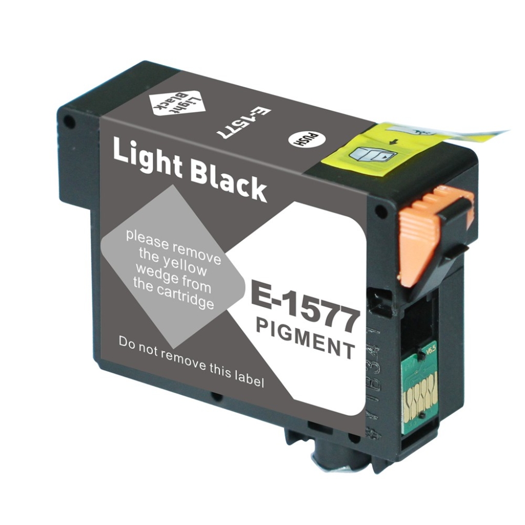 Kompatybilny z Epson T1577 / 29.5ml Tusz Jasny czarny (Kartridże z tuszem)