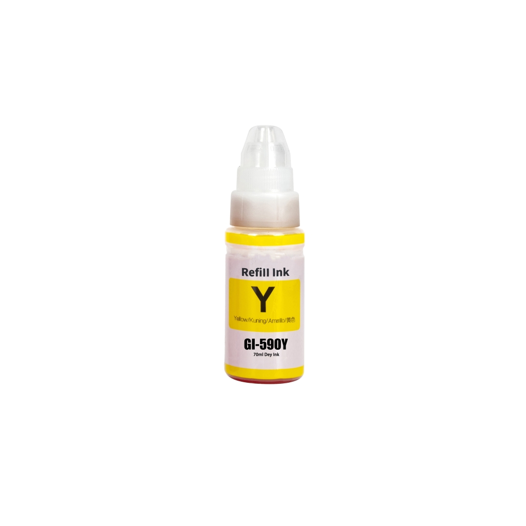 Kompatybilny z Canon GI-590 Y / 70ml Tusz Żółty (Tusz do drukowania)