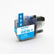 Kompatybilny z Brother LC421XLC / 10ml Tusz Cyjan (Kartridże z tuszem)