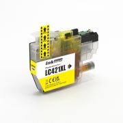 Kompatybilny z Brother LC421XLY / 10ml Tusz Żółty (Kartridże z tuszem)